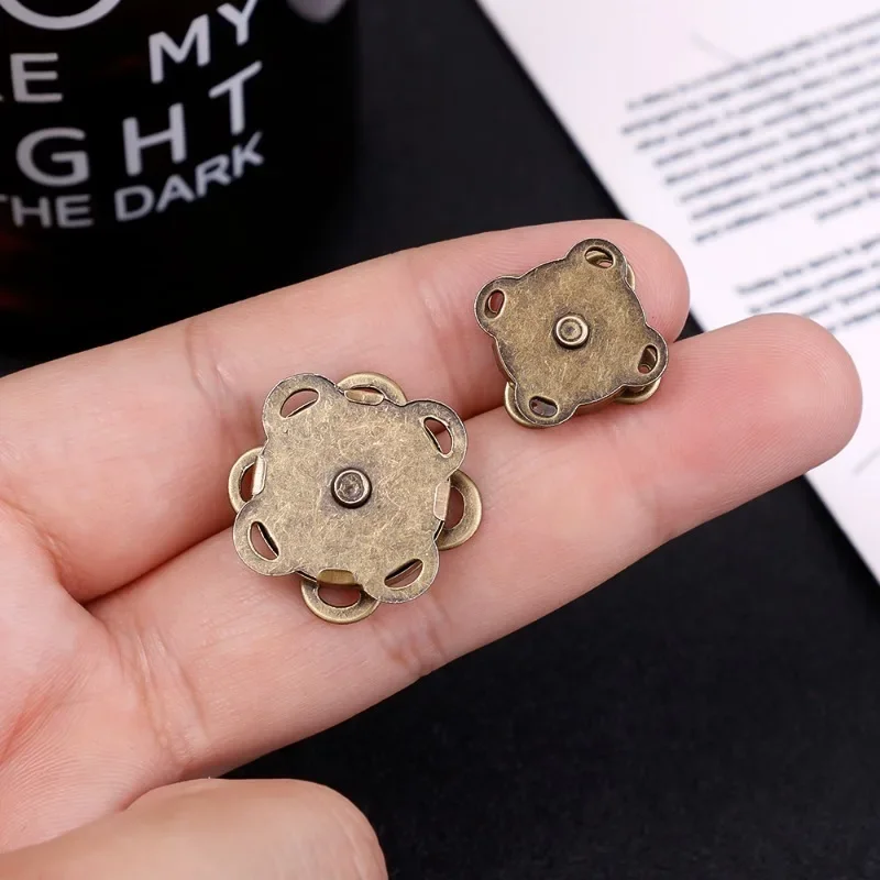 Sewing Metal Magnetic Snaps Clasps for Purse Garment DIY Magnet Snaps Wallet Clasp Closures Coat Buckle Bag Accessories