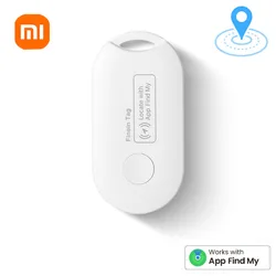 Xiaomi localizador gps mini smart airtag funciona iphone encontrar meu aplicativo dispositivo de lembrete anti-perdido rastreador para carteira de carro chave localizador de animais de estimação