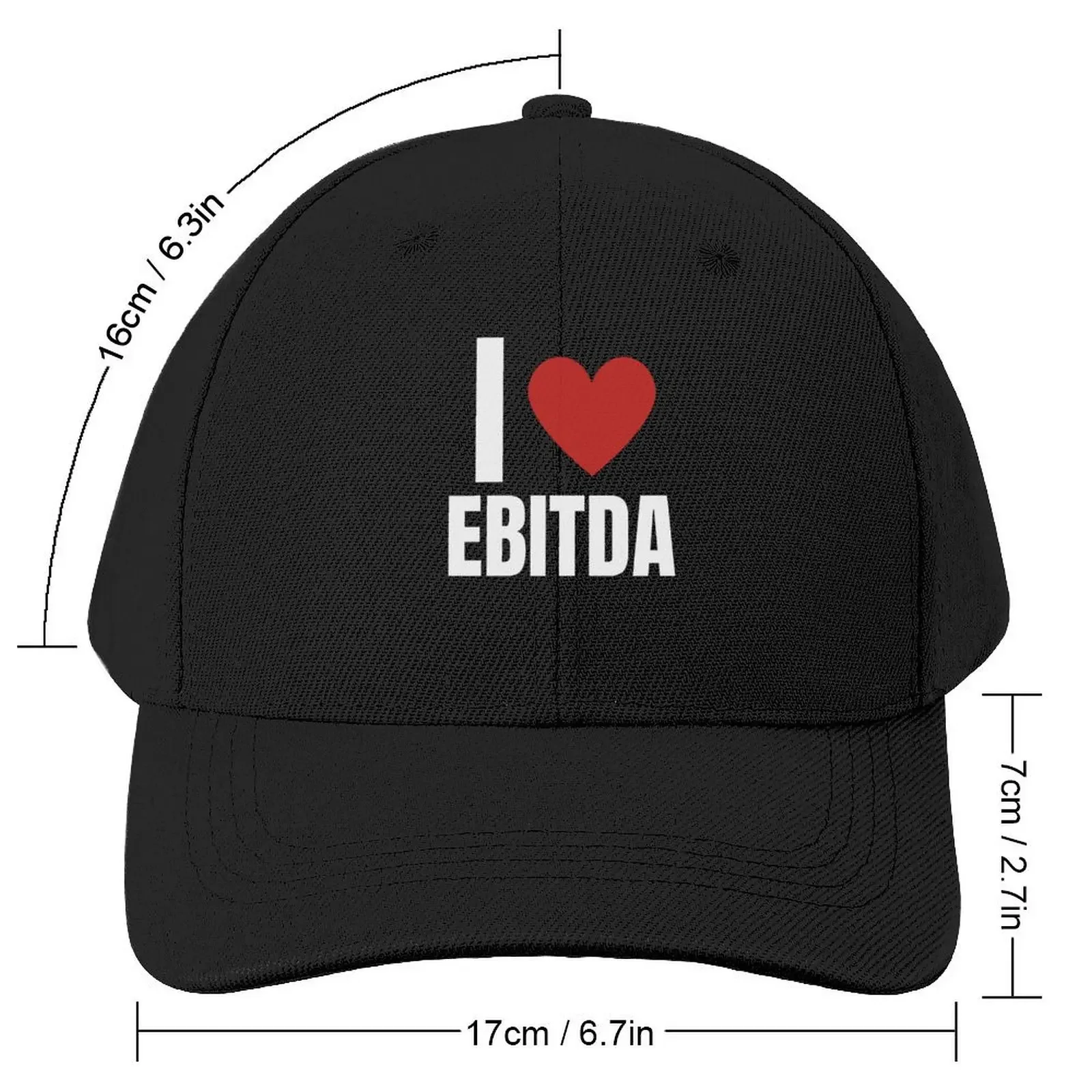 i love ebitda Baseball Cap Sports Cap Golf Hat Thermal Visor Trucker Hats For Men Women's