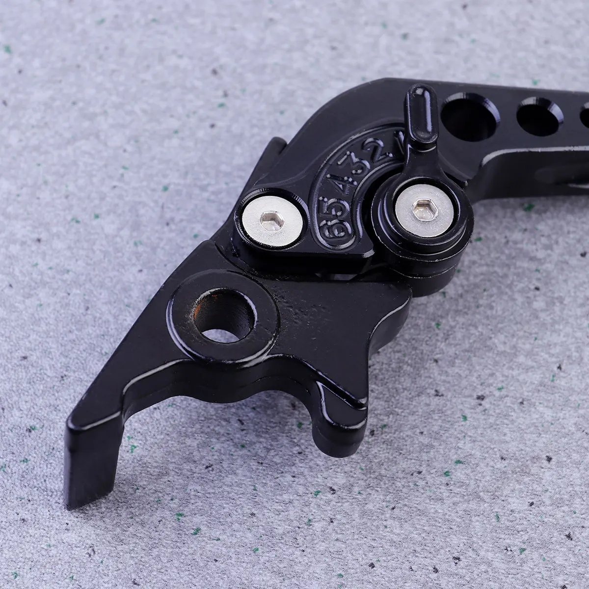 

1 Pair Universal Motorcycle Brake Lever 6 Gear Adjustable Alloy Handlebar Hand Grip Protector Safety Black
