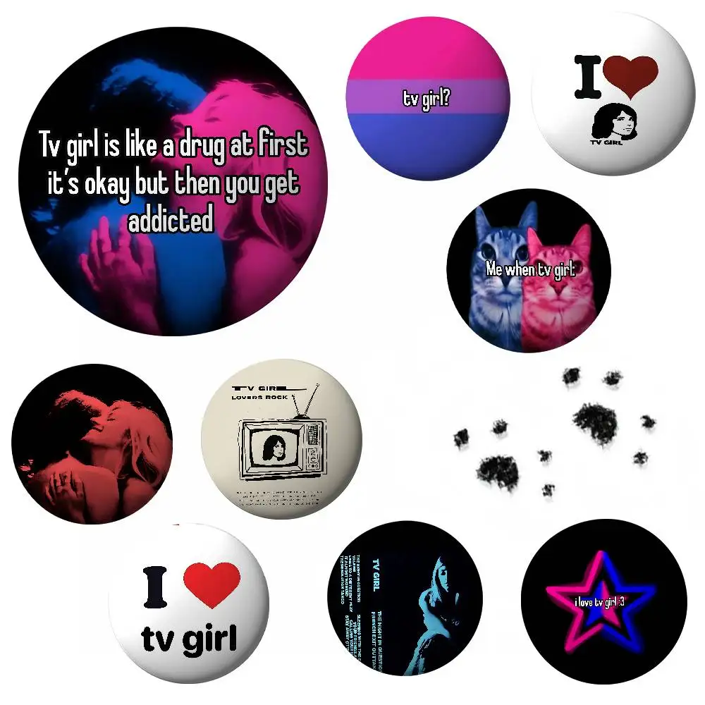 Tv Girl Who Really Cares Minimalist Exquisite Brooches: Sleek Badge Lapel Pins For Bag Accessories, Practical Souvenir Gifts