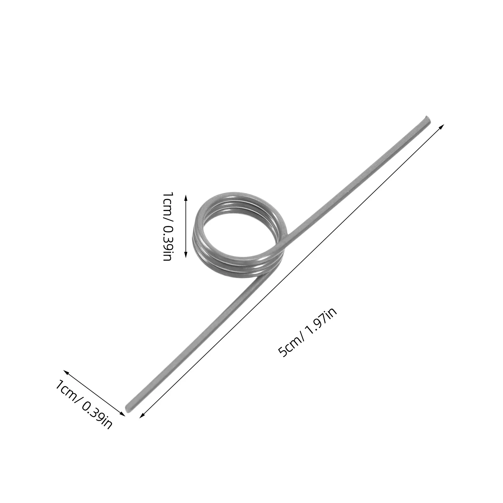 10Pcs Replacement Torsional Spring for Trash Can Lid Universal Fit Elastic Stable Spring for Garbage Bucket Lid Opening