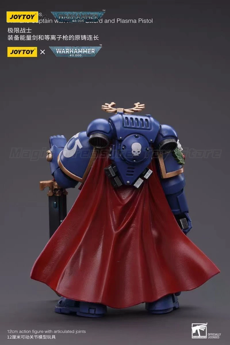 

【In stock】JOYTOY 1/18 Action Figure Warhammer 40K Ultramarines Primaris Captain with Power Sword and Plasma Pistol Toys