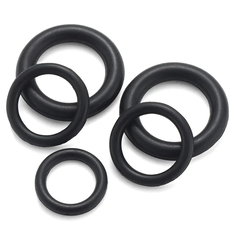 Czarny nitrylowy o-ring Grubość CS1mm/1,5mm/2mm/3mm Średnica zewnętrzna 3-80mm Gumowa uszczelka olejoodporna — zdjęcie 4