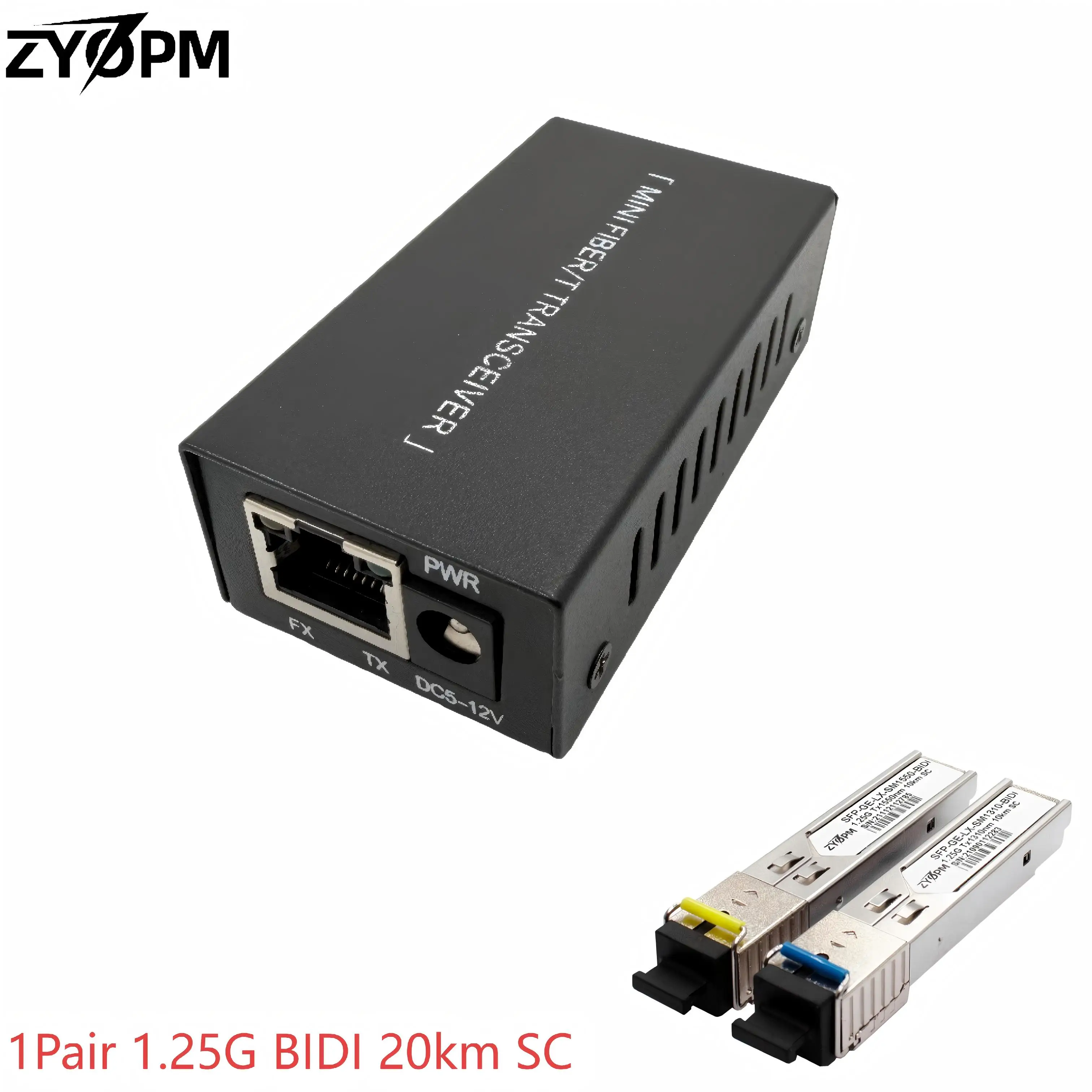

Мини-гигабитный оптоволоконный медиаконвертер с 1 парами SFP 1,25G 10/100/1000Base-Tx RJ45 в 100/1000BASE-LX SFP-слот Ethernet-конвертер