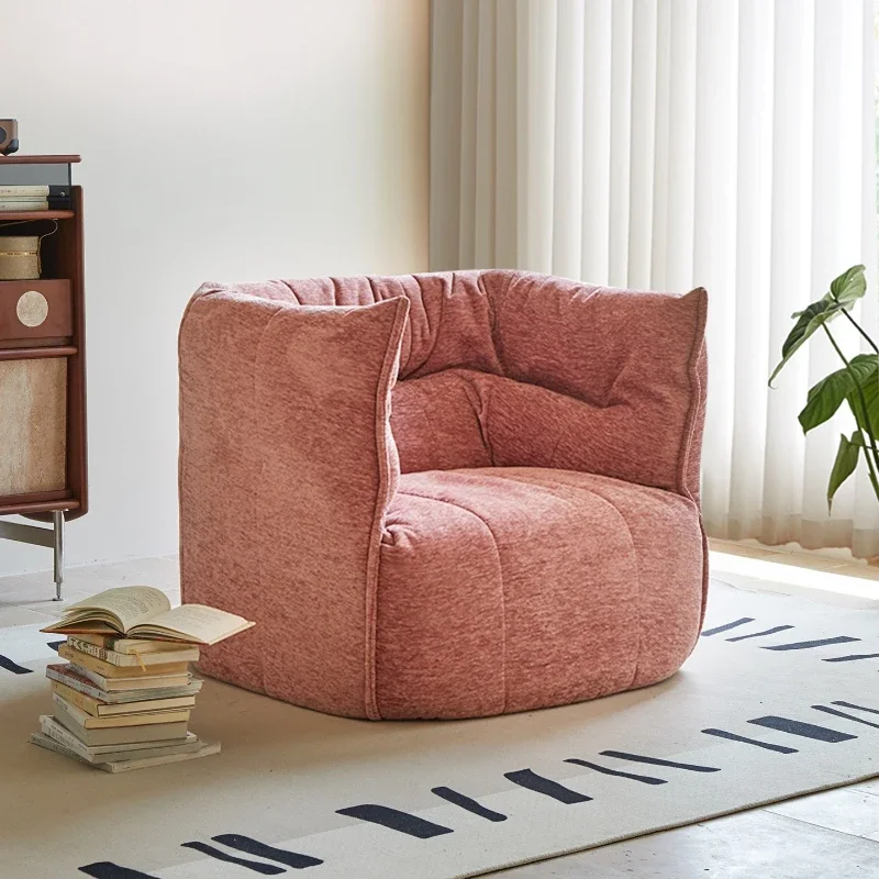 Modern simple chenille flannel brigantin lazy sofa sleepable reclining living room single casual sofa