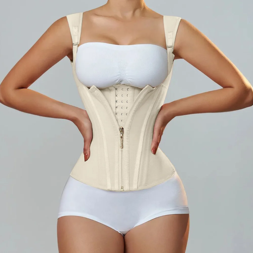 Extreme Vest Platinum Edition/Button-Up Zip-Up Corset Top