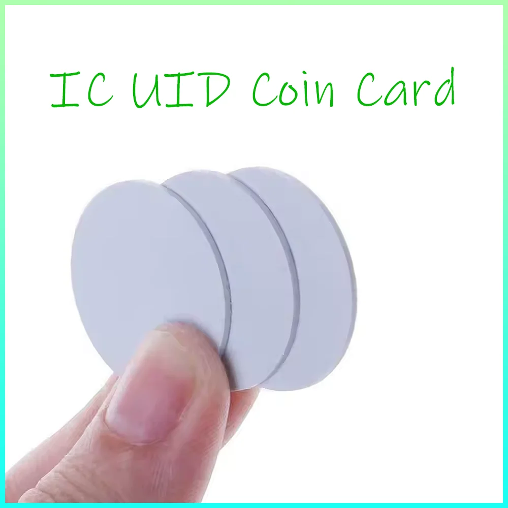 

5/10/20PCS UID 25mm Diameter Coin Tag RFID Card Keychain Rewrite Variable 1K S50 Sector 0 Block 0 Rewritable NFC Copy Clone Card