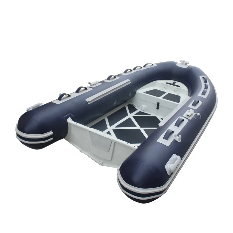 Bote Neumático Semirrígido de Aluminio de 300 cm y 10 t con Fondo Rígido para Pesca, con Piso Antideslizante de EVA, en Venta