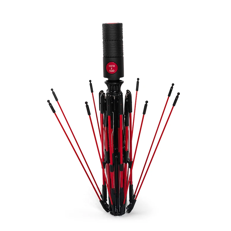 8 Bone Automatic Umbrella Windproof Fiber Shade Sunblock UV Protection Full Automatic Umbrella Business Men Folding Umbrella - view 4