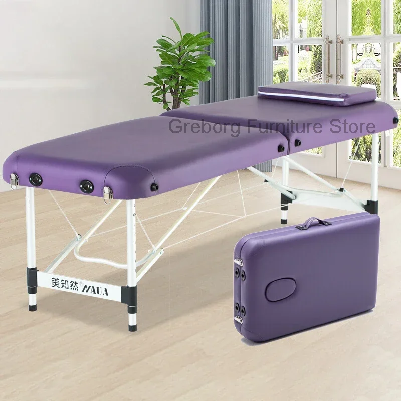 

Massage Table Barber Bed Massager Lashes Beds Professional Eyelashes Spa Beauty Aesthetic Stretcher Lettino Pieghevole Salon