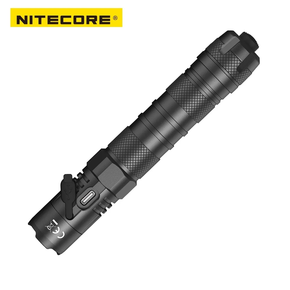 NITECORE MH12 V2 Tactical Flashlight 1200Lumens XP-L2 V6 LED USB-C Rechargeable Military Outdoor Camping with 5000mAh Battery