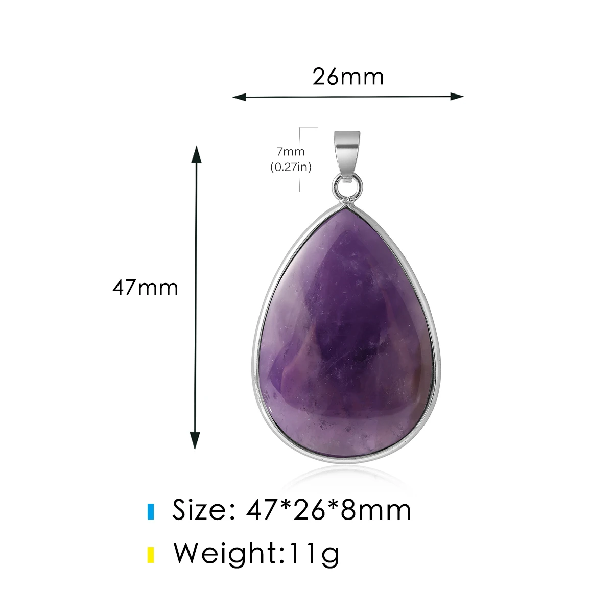 Water Drop Shape Pendant Natural Labradorite Amethysts Agat Howlite Gems Stone Charm Pendants For Earrings Necklace DIY