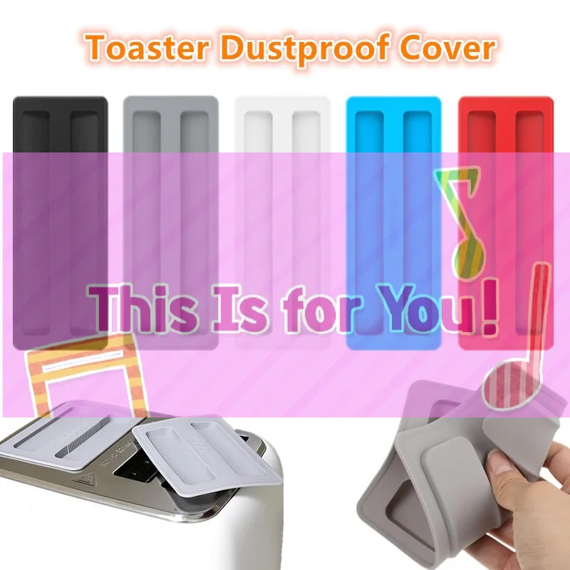 Silicone Toaster Dust Cover Breakfast Machine Dustproof Cover Toaster Upper Lid Protecting Kitchenware From Dust Splash Buggs
