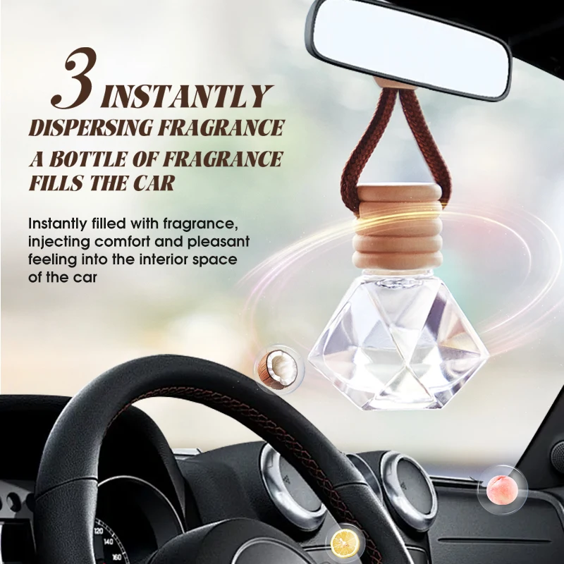 Fresh Fruit Car Fragrance - Lasting Fragrance, Woody and Fruity Fragrance, Suitable for the Car, Odor Free, Alcohol Free Perfume
