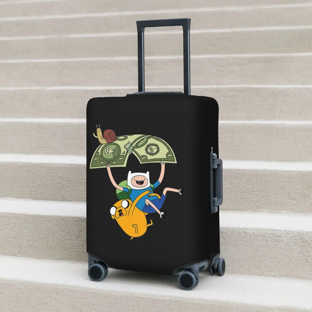 

BMO ADVENTURE TIME CARTON NETWORK Collection Suitcase Cover Protection Elastic Travel Luggage Protector Covers for 18-32 Inch