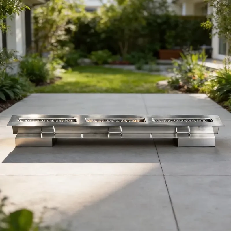 Wholesale AFM260 2600mm 24L Large Tank Bio Ethanol Fire Insert Outdoor Home Appliance for Villa Garden Pool & Big Showroom