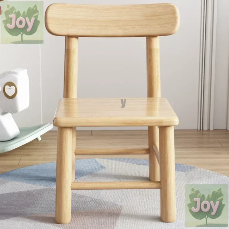 

Обеденный стул из цельного дерева, бытовая спинка, детские стулья, короткие модели, многофункциональные студенческие стулья, стулья