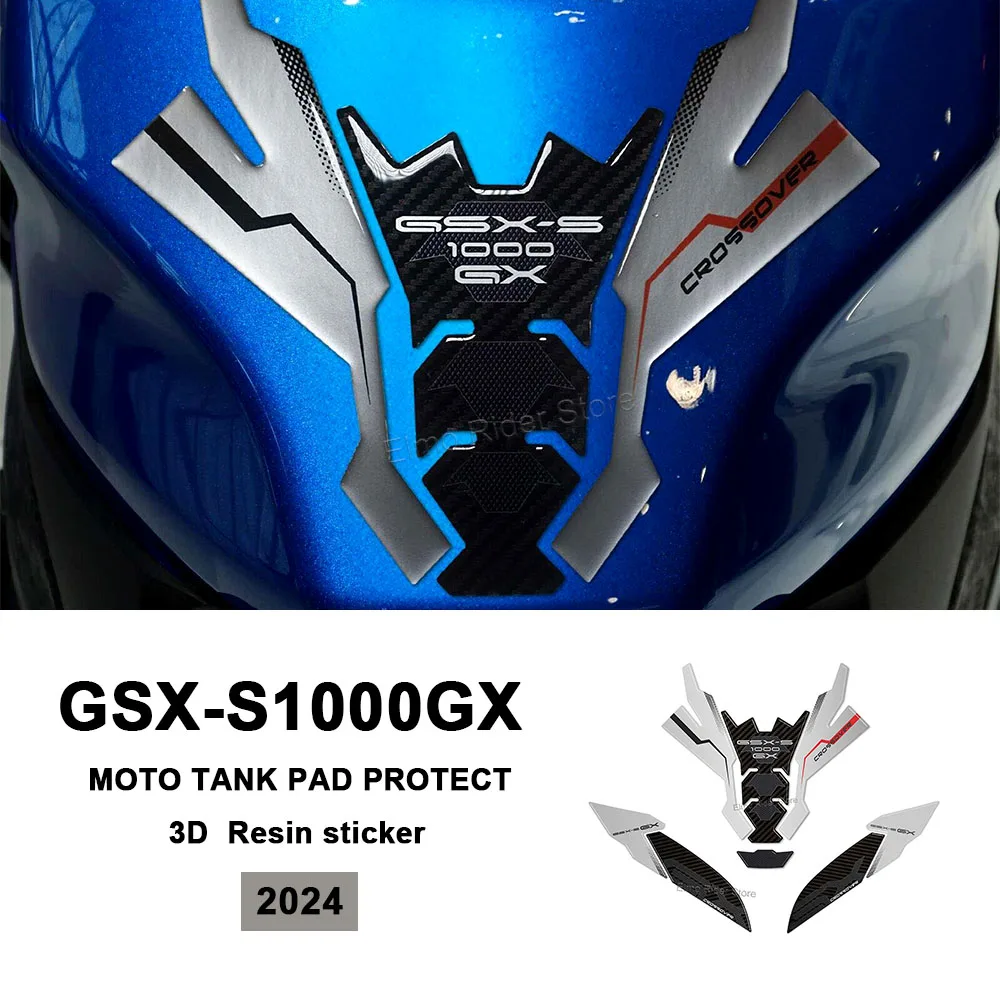 For Suzuki GSX-S1000GX 2024 Limited Edition 3D Epoxy Resin Motorcycle Tank Pad Protection Sticker New Decorative Decal