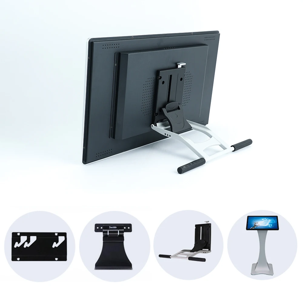 كمبيوتر صناعي بشاشة لمس 15.6 ~ 27 بوصة يعمل بنظام أندرويد 14، 16:9 FHD 1080P، واي فاي ومكبرات صوت مدمجة، وذاكرة وصول عشوائي 8 جيجابايت وذاكرة قراءة فقط 128 جيجابايت #4