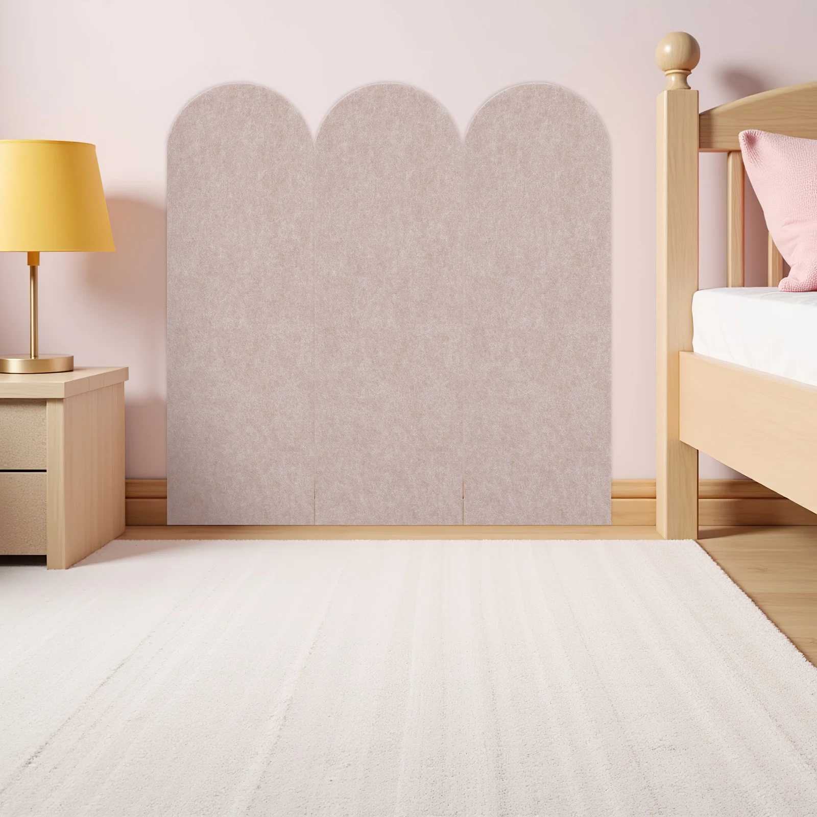 

6Pcs Child-Friendly Wall Padding Self-Adhesive Safety Cushion for Nurseries Toddlers Rooms Playroom Decorative Protection Panels