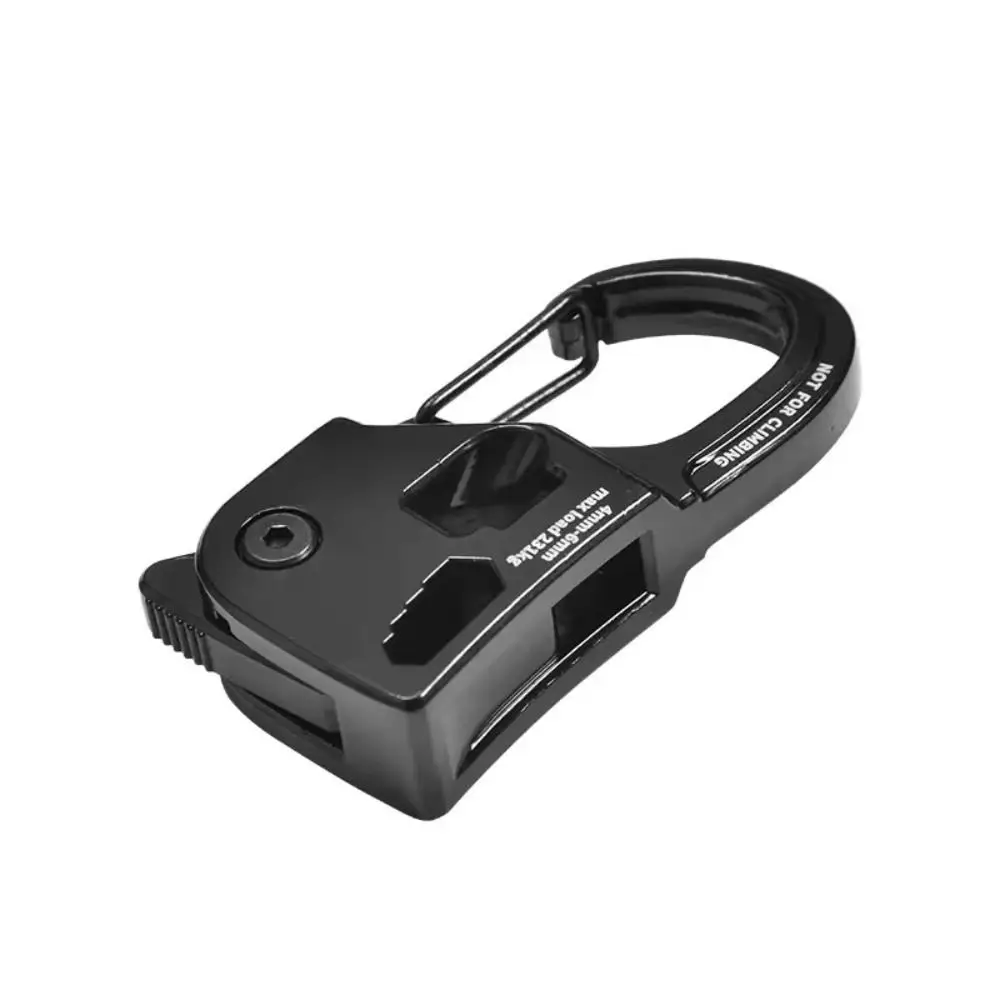 Camping Buckle Rope Tightener Aluminum Alloy Self-locking Tent Rope Tensioner Survival Lightweight Tent Cord Adjuster