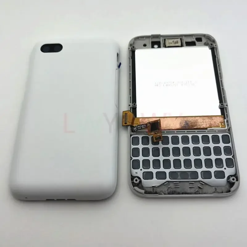 For BlackBerry Q5 Full Housing LCD Display Touch Screen Digitizer+Bezel Frame+Keyboard+Battery Door Cover Replacement Parts