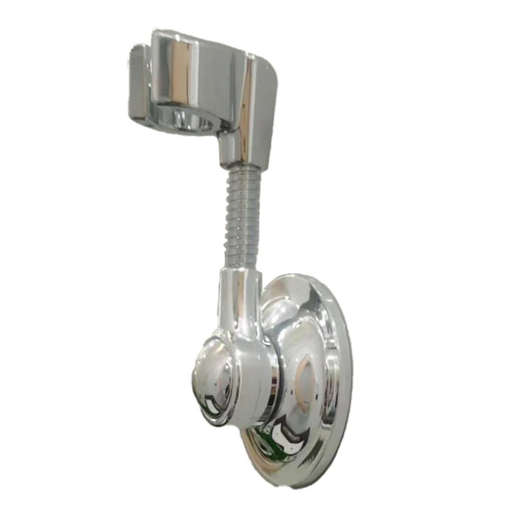 Camping Shower Accessory Silver Chrome Shower Head Holder Easy Installation Elegant Silver Chrome Finish Bathroom Setup