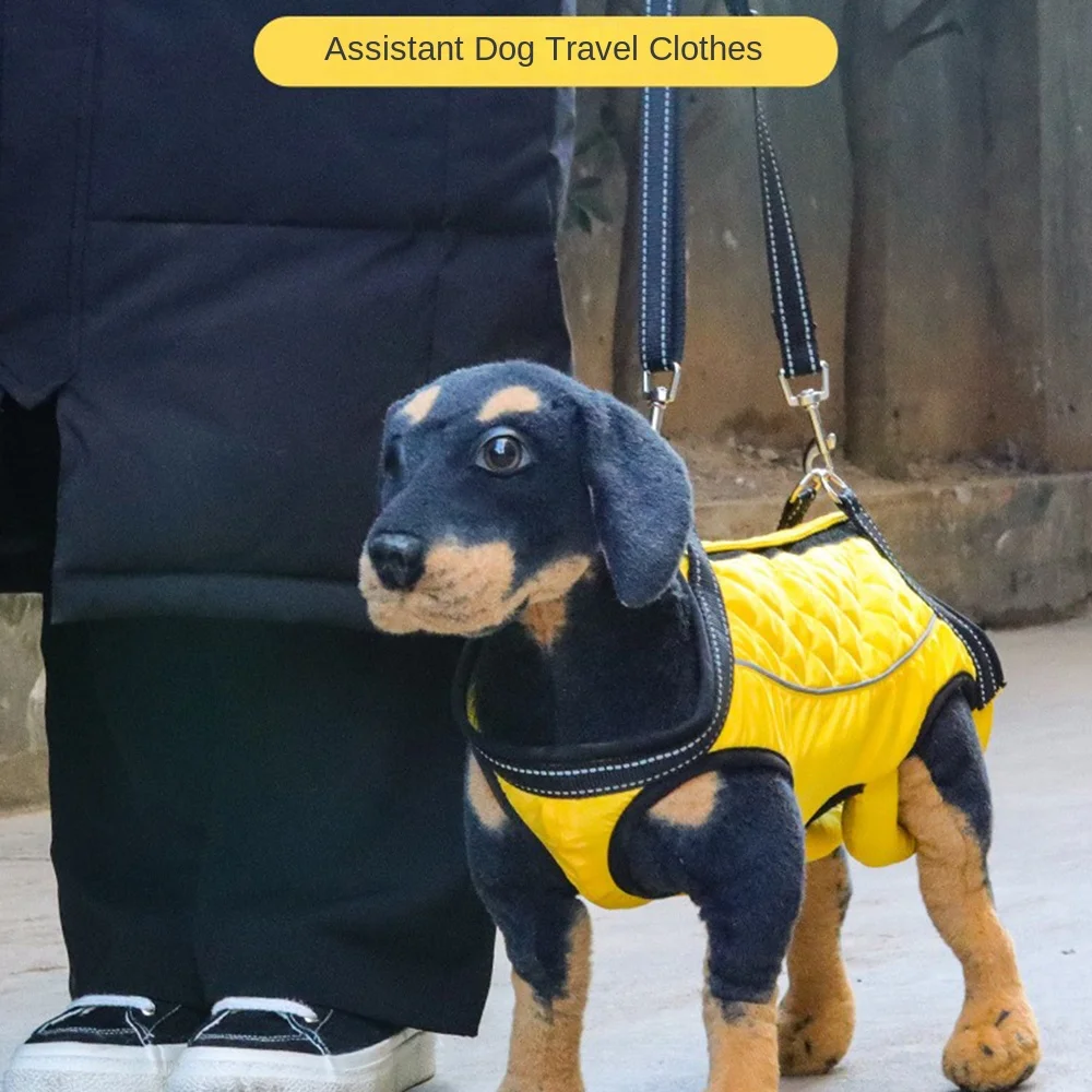 

Adjustable Strap Dog Lifting Harness Legs Support Thicken Handle Dog Sling Carrier With Reflective Stripe Breathable
