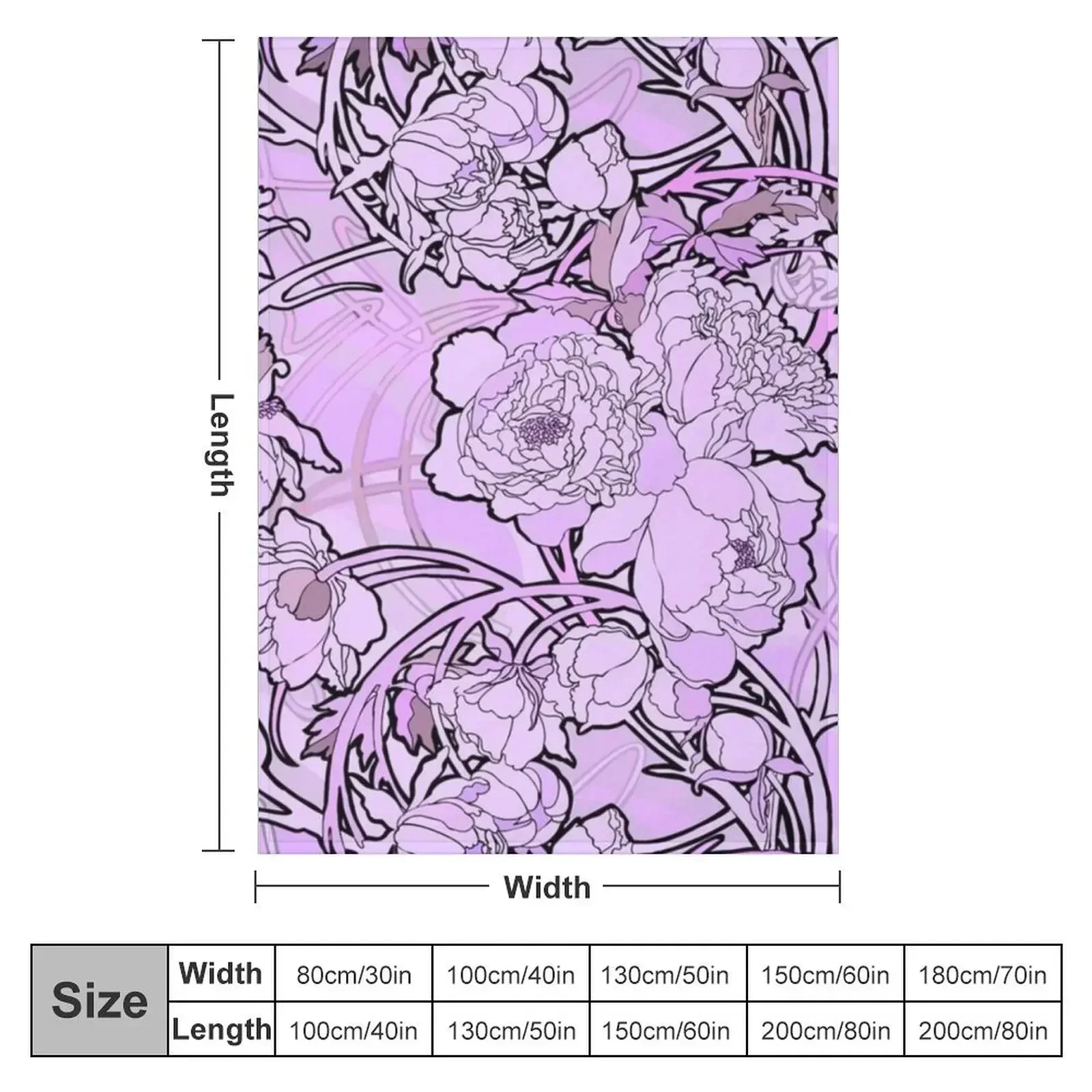 Alphonse Mucha - Flowers, (1860-1939),No,06. Throw Blanket wednesday Luxury Designer Thin Warm Blankets