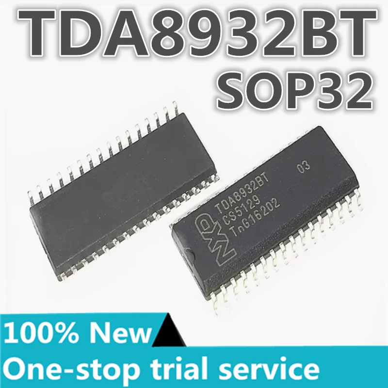 

2-100pcs %New TDA8932 TDA8932BT TDA8932BT/N2 SOP32 Class D stereo power amplifier chip IC