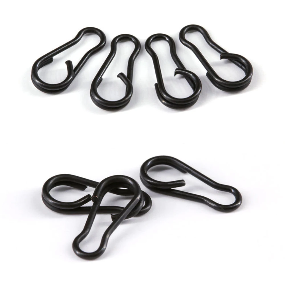 Giratorios para carpa cuerpo largo negro mate – Cambio rápido anillo a presión - imagen 4