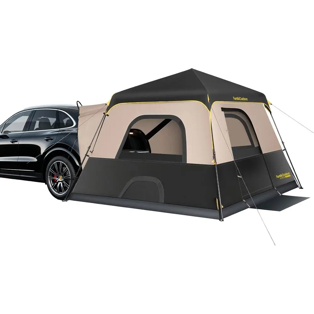 

Палатка-кабина на 6 человек: быстрая установка, портативная, ветрозащитная, вентилируемая, цвет хаки, для семейного кемпинга