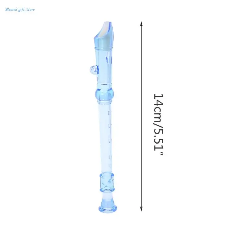 Flauta grabadora instrumentos musicales plástico, 6 agujeros, juguetes coloridos para niños, regalo