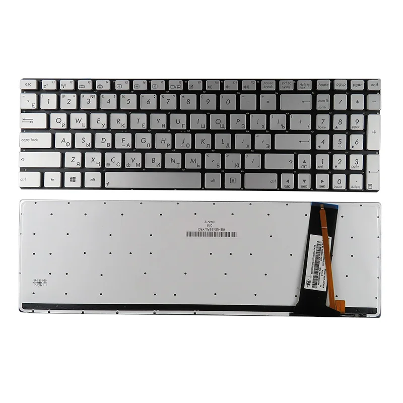 الولايات المتحدة/RU/PO/FR/SP لوحة مفاتيح الكمبيوتر المحمول ل ASUS U500VZ N76 R500V R505 S550C N76V/S Q550L N750 N550J N56XI363VZ G550JK/JX القاعدة السفلية