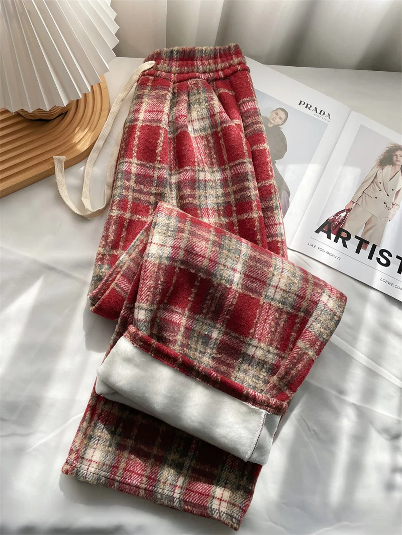 Szerokie spodnie z szerokimi nogawkami, kieszenią na zamek, damskie, wiosenne, sznurowane, ze sznurkami, kobiece, urocze, o średnim stanie, miękkie, plisowane, elastyczne, młodzieżowe, estetyczne, w stylu OL.