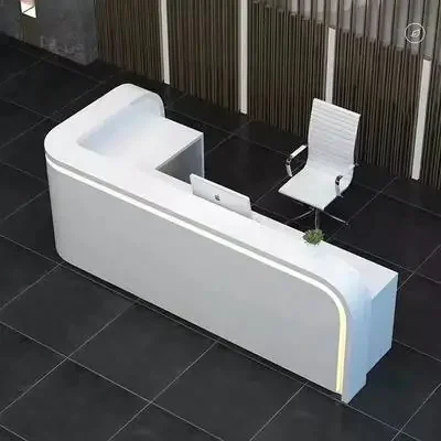 

# Company Paint Front Desk Beauty Salon Cashier Counter Reception Desk Desk Counter Corner Simple And Modern #