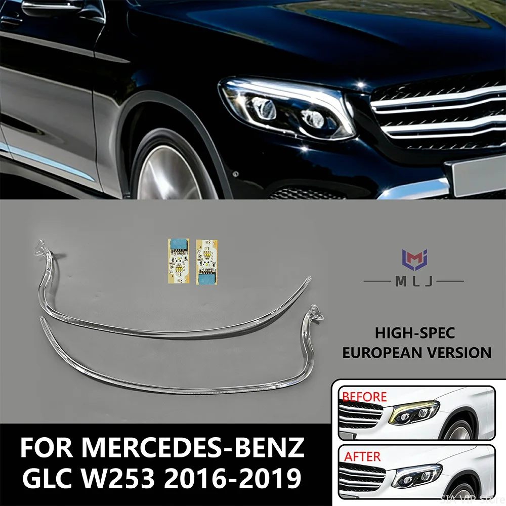 

White Light Angel Eye Ballast Module Auto Parts For Mercedes-Benz GLC W253 2016-19 high european Version Car Headlight DRL Chip