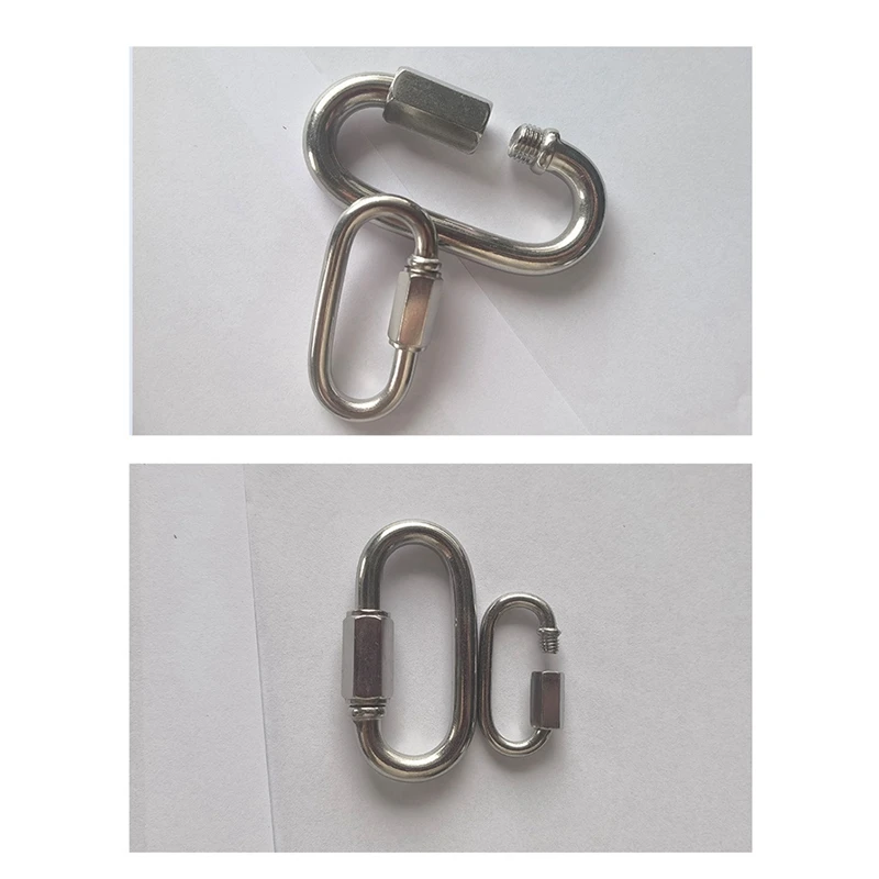 304 Stainless Steel Connecting Ring, Quick Chain Connecting Ring, Runway Climbing Carabiner, Insurance Buckle