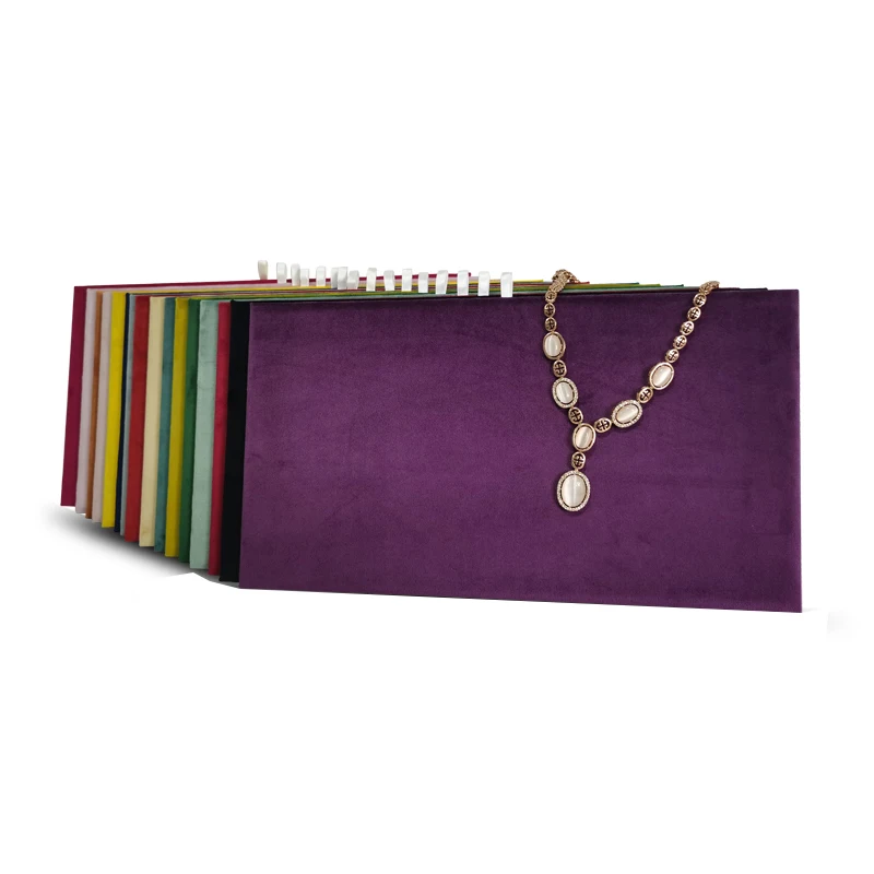 

Подставка для украшений: Элитный бархатный прямоугольный коврик для демонстрации серег, браслетов, ожерелий, многоцветный органайзер для хранения ювелирных изделий