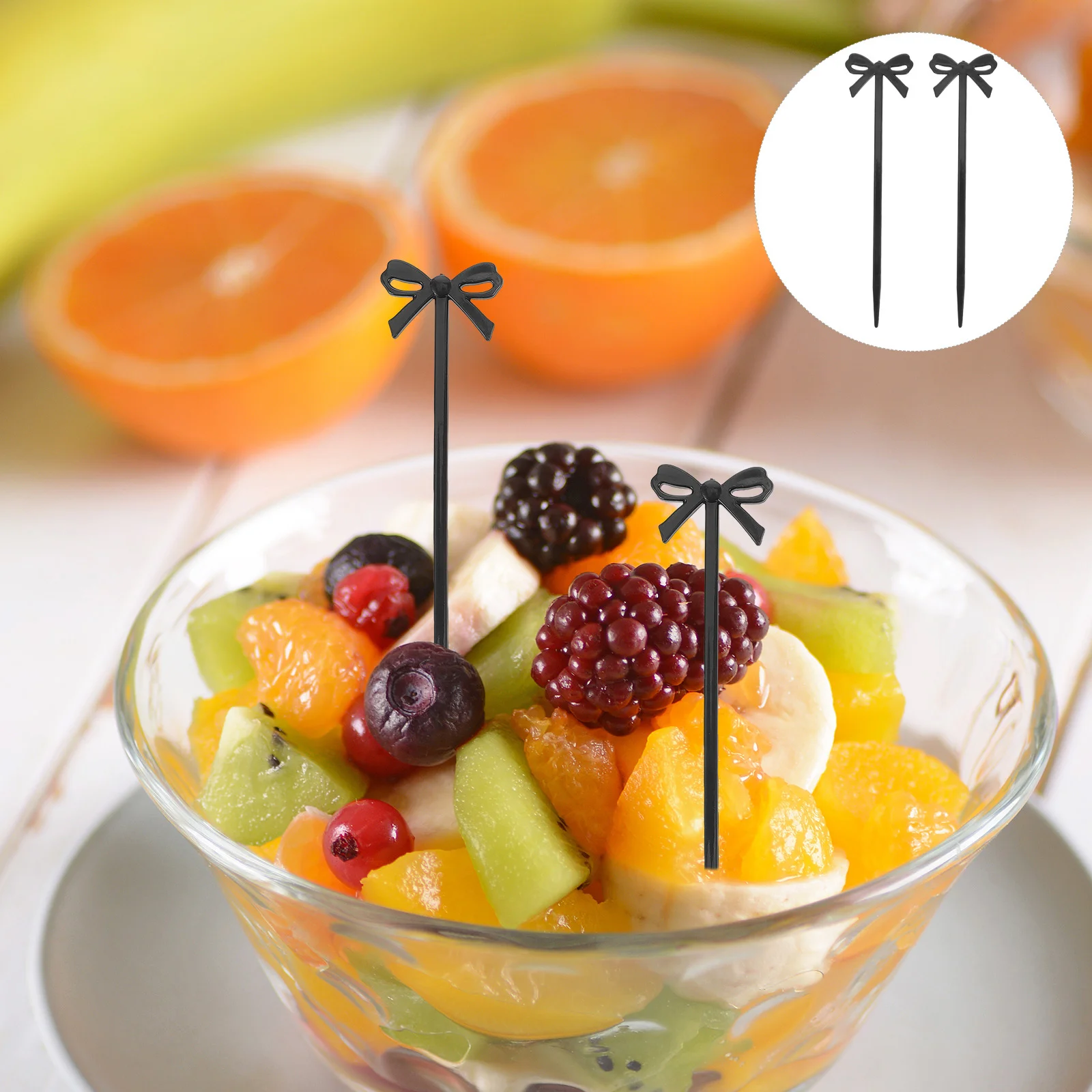 

20pcs Bow-Shaped Picks 2.5Cm Elegant Dessert Toppers Cupcake Cake Decor Food Picks Appetizer Skewers Party Drink Stirrers