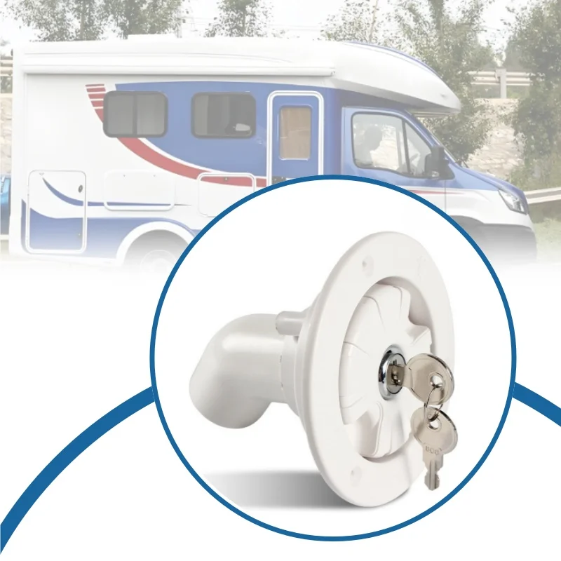 

Fresh Water Locking Inlet Hatch Filler Cap Set Water Inlet & Keys & Screws For Caravan Motorhome Camper