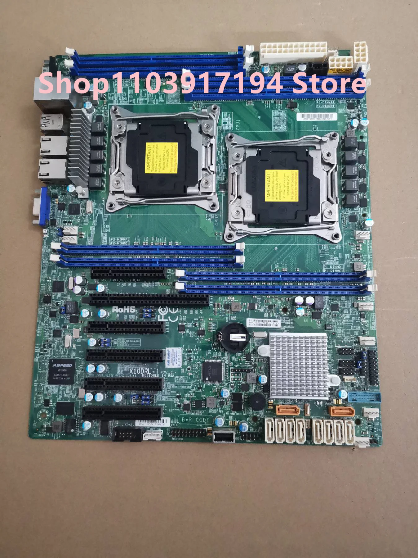 FOR Supermicro X10DRL-i Two-way motherboard support V3V4CPU