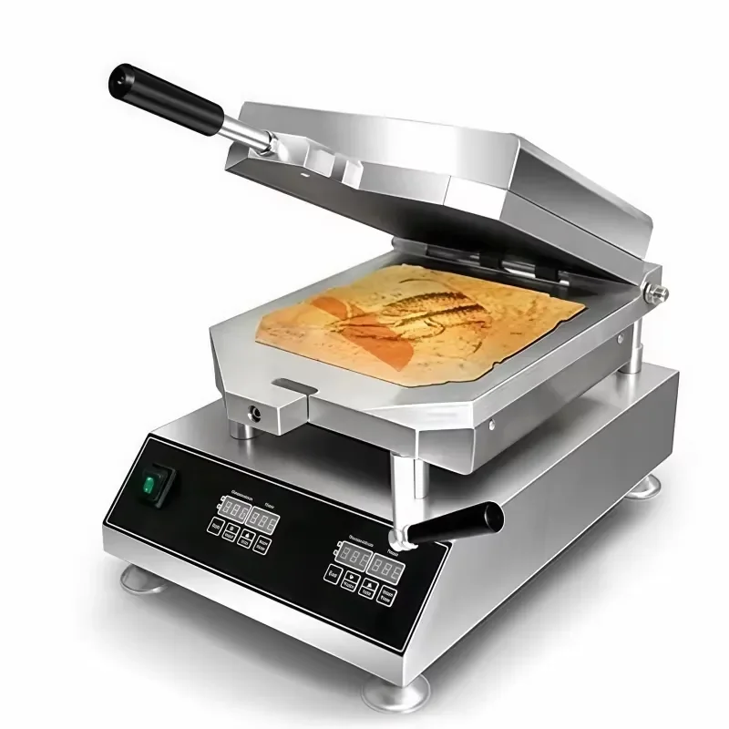 for 300mm 2800W Waterproof Single-sided Electric Seafood Pancake Machine for Shrimp Crab Squid Fossil Cake Maker