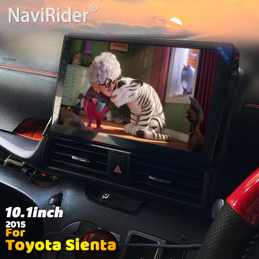 128 ГБ Автомобильный GPS-радиоприемник для Toyota Sienta Android 2015 Гибридный мультимедийный видеоплеер навигация головное устройство RHD автомобильное стерео большой экран