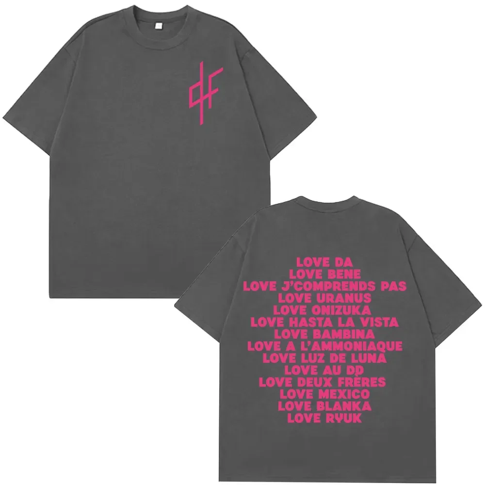 I Love PNL 패션 그래픽 프린트 하라주쿠 티셔츠 남녀 힙합 반팔 루즈 캐주얼 코튼 티셔츠