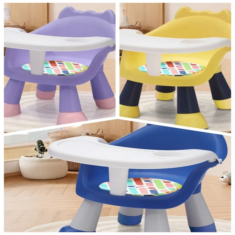 Baby Dining Table Dining Chair Multifunctional Stool Baby And Children's Chair Plastic Backrest Chair Called Small Stool