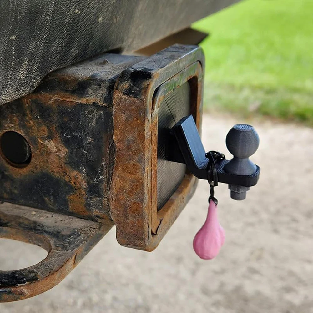 Trailer Hook Cover 3D Tiny-Hitch With Tiny Nuts Easy To Install Towing Hitch-Covers Gag for Most Trailer Hook Car Accessory