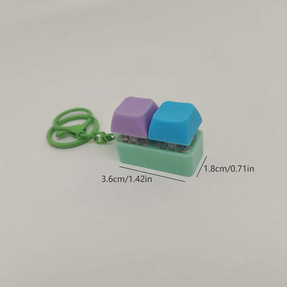 大人用の輪ゴム付きポップそわそわキーホルダー、青いストレス解消おもちゃ、デスクアクセサリー