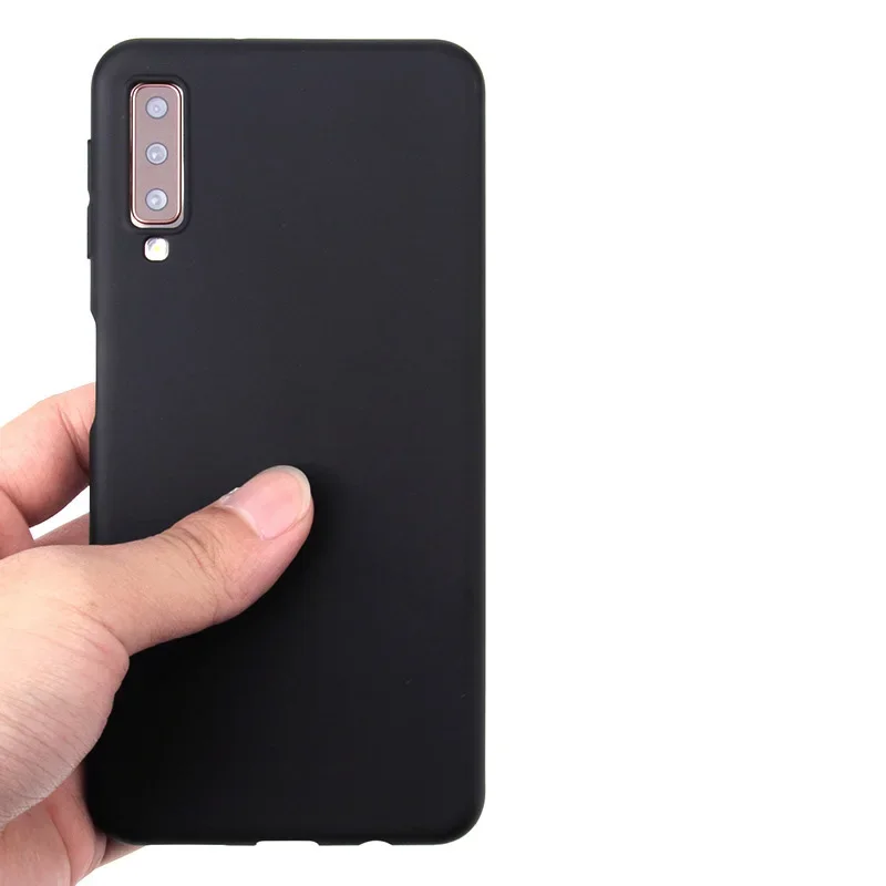 TPU Silicone Case For Smasung Galaxy A7 2018 A750 SM-A750F Coque Candy Color Frosted Matte Simple Cover